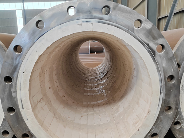 Ceramic-Patch Wear-Resistant Pipe