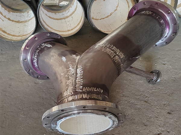 Ceramic-Patch Wear-Resistant Pipe